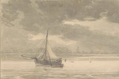 Themsen fra Ship Inn, Greenwich av Thomas Hearne