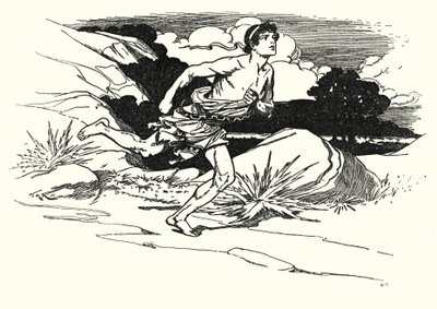 Slaget ved Marathon (lito) av Thomas Heath Robinson