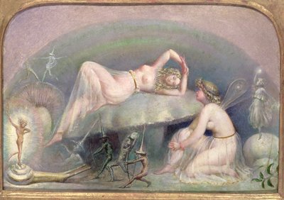 Fe som hviler på en sopp, ca. 1860 av Thomas Heatherley