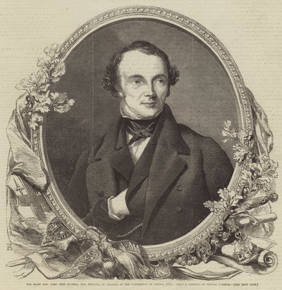 Høyre ærede Lord John Russell, MP, minister for England på Wien-konferansen, 1855 av Thomas Heathfield Carrick