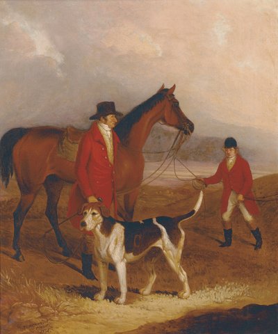Old Druid, med Richard King Sampson, Esq., og John Presse, 1845 av Thomas Henwood