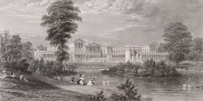 Utsikt over Buckingham Palace og Marble Arch, fra St. James