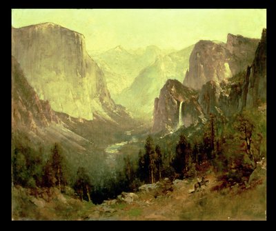 Jakt i Yosemite, 1890 av Thomas Hill