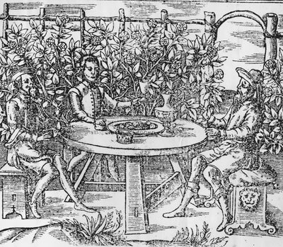 Avslappende i en lysthus, 1577 av Thomas Hill