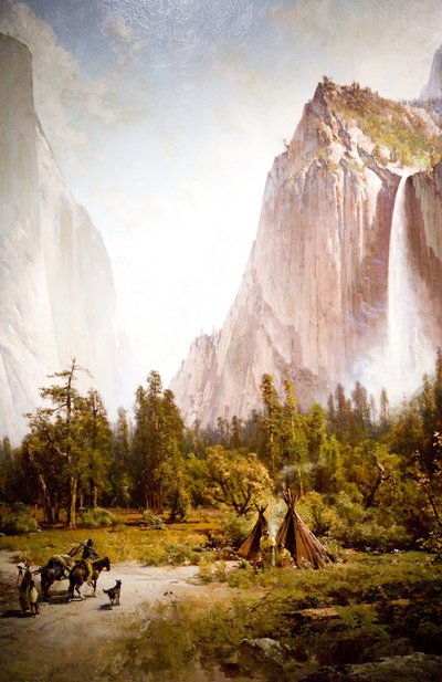 Yosemite Valley (El Capitan og Bridal Veil Falls) av Thomas Hill