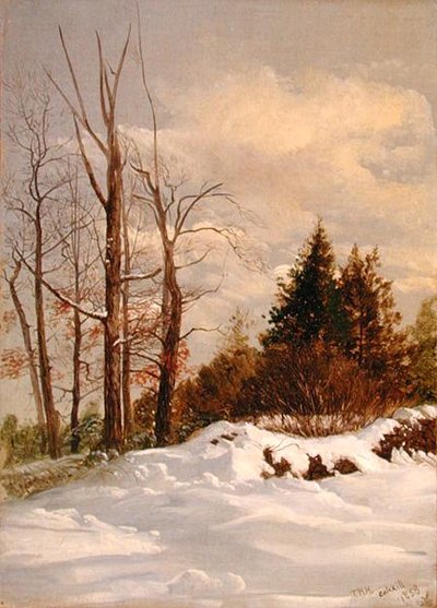 Catskill vinterlandskap av Thomas Hiram Hotchkiss