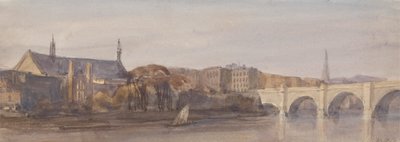 Utsikt over Westminster Hall og Bridge fra Lambeth av Thomas Hollis