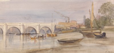 Westminster Bridge fra Lambeth Shore av Thomas Hollis