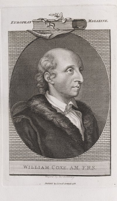 Portrett av William Coxe 1748-1828, 1786. av Thomas Holloway