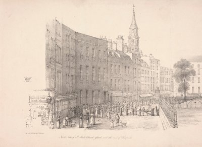 Nordsiden av St. Pauls kirkegård av Thomas Horner