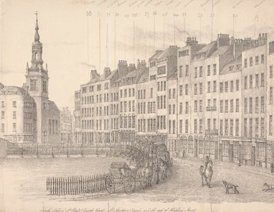 Sørsiden av St. Pauls kirkegård av Thomas Horner