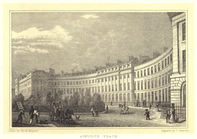 Ainslie Place (gravering) av Thomas Hosmer (after) Shepherd