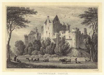 Craigmillar Castle (gravering) av Thomas Hosmer (after) Shepherd