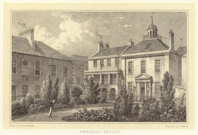 Surgeon Square (gravering) av Thomas Hosmer (after) Shepherd