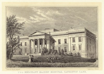 The Merchant Maiden Hospital, Lauriston Lane (gravering) av Thomas Hosmer (after) Shepherd