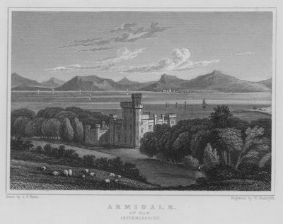 Armidale, 2nd View, Invernesshire (gravering) av Thomas Hosmer Shepherd