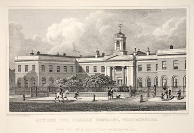 Asylum for Female Orphans, Westminster, fra puben 