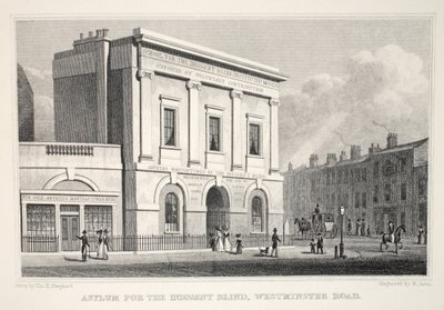 Asylum for the Indigent Blind, Westminster Road, fra puben 