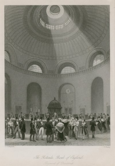 Bank of England, Sir John Soane's Rotunda av Thomas Hosmer Shepherd