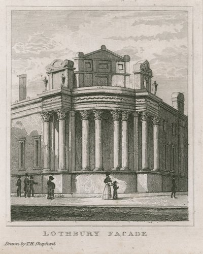 Bank of England, Sir John Soanes fronter av Thomas Hosmer Shepherd