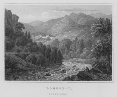 Bonskeid, Perthshire (gravering) av Thomas Hosmer Shepherd