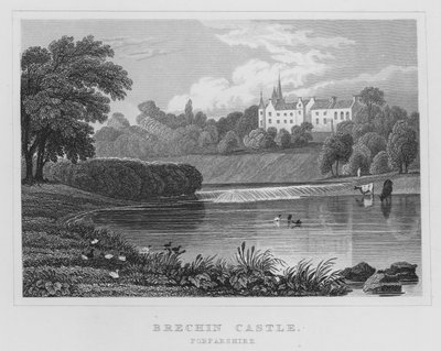 Brechin Castle, Forfarshire (gravering) av Thomas Hosmer Shepherd