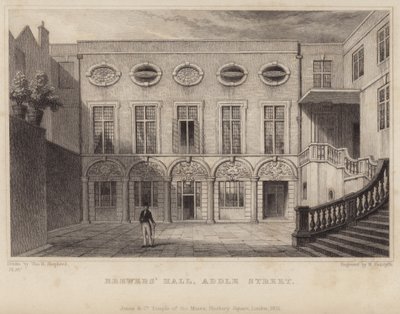 Brewers Hall i Addle Street av Thomas Hosmer Shepherd