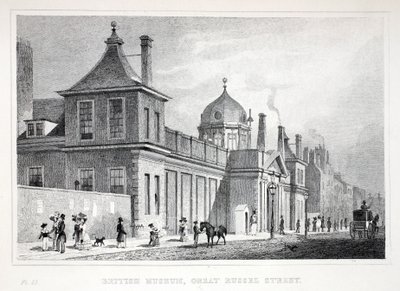 British Museum, Great Russell Street, fra puben 