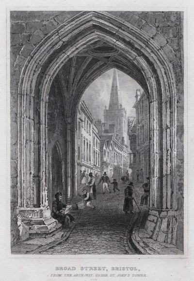 Broad Street, Bristol, fra Arch-Way, under St John
