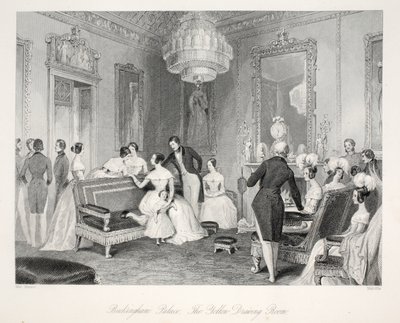 Buckingham Palace, The Yellow Drawing Room, fra puben 
