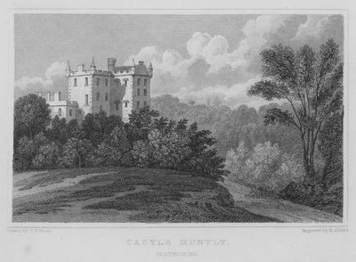Castle Huntly, Perthshire (gravering) av Thomas Hosmer Shepherd