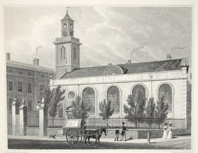 Church of St Mary, Aldermanbury, fra puben 