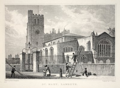 Church of St Mary, Lambeth, fra puben 