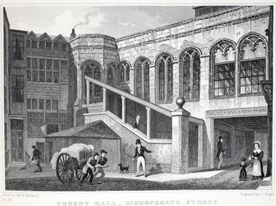 Crosby Hall, fra puben 
