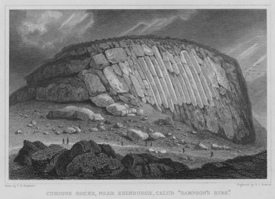 Curious Rocks, nær Edinburgh, kalt Sampson