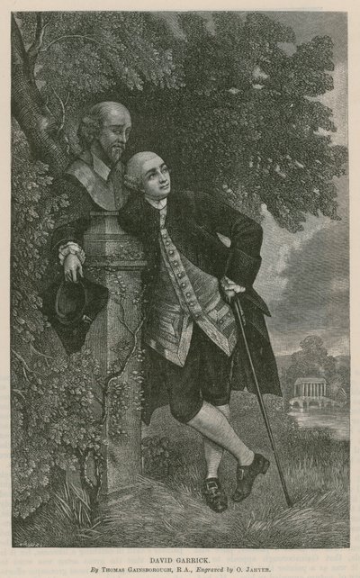 David Garrick, skuespiller av Thomas Hosmer Shepherd
