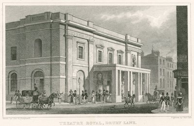 Drury Lane Theatre, London av Thomas Hosmer Shepherd