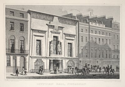 Egyptian Hall, Piccadilly, fra puben 