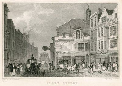 Fleet Street, London av Thomas Hosmer Shepherd