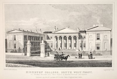 Highbury College, South West Front, fra puben 