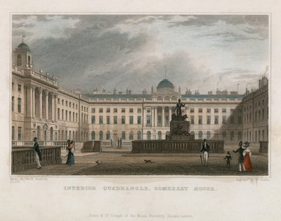 Interiørkvadrant, Somerset House av Thomas Hosmer Shepherd