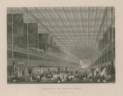Interiør av Crystal Palace (gravering) av Thomas Hosmer Shepherd