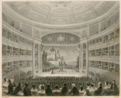 Innvendig utsikt over Drury Lane Theatre, London av Thomas Hosmer Shepherd