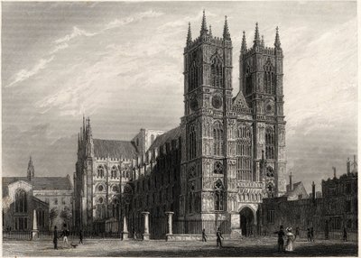 London, utsikt over Abbey of Wesminster av Thomas Hosmer Shepherd