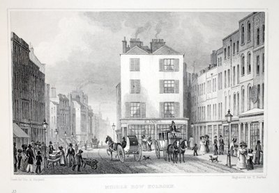 Middle Row, Holborn, fra puben 