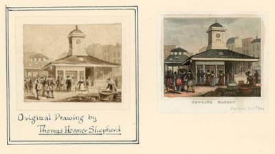 Newgate Market av Thomas Hosmer Shepherd