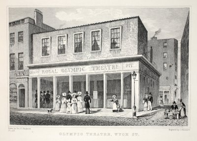 Olympic Theatre, Wyck Street, fra puben 