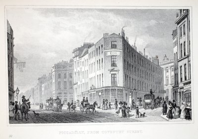 Piccadilly, fra Coventry Street, fra puben 