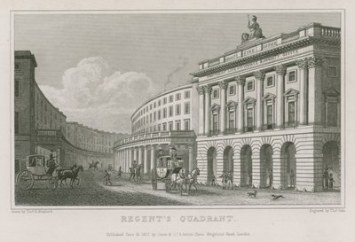 Quadrant, Regent Street, London av Thomas Hosmer Shepherd
