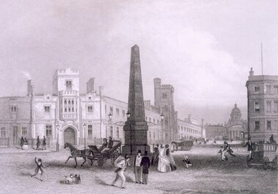 School for the Indigent Blind og Bethlehem Hospital, c1851-55. av Thomas Hosmer Shepherd
